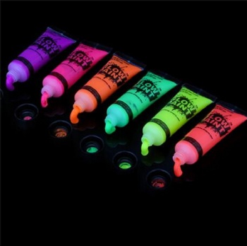 10ml/20ml UV Glow Blacklight Non-Toxic Fluorescent Face Paint for Kids & Adults