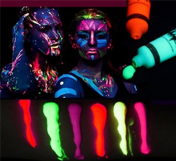 10ml/20ml UV Glow Blacklight Non-Toxic Fluorescent Face Paint for Kids & Adults