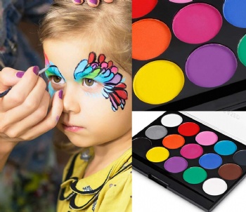15 color Water Based Halloween Makeup Party Supplies Washable Non-Toxic Face Paints For Kid