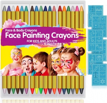 36 Color Face Paint Body Painting Makeup Crayons Birthdays Halloween Makeup Palette for Kids Safe for Sensitive Skin