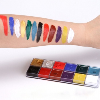 12 Color Face Body Painting Makeup Palette