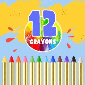 12 Color Crayon Makeup Face Paint Crayon For Halloween Face painting Designs