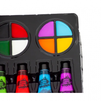 Makeup Halloween Face Paint Kit 16 Colors Water Based Body Palette For Child & Adult