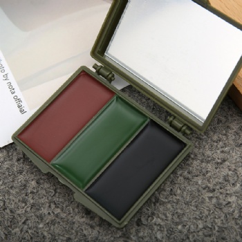 Camouflage Green Black Brown Hunting Face Paint Palette For Jungle adventure Military Exercises