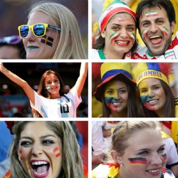 Football Fan Face Flag European Sport Game Gift Body Painting