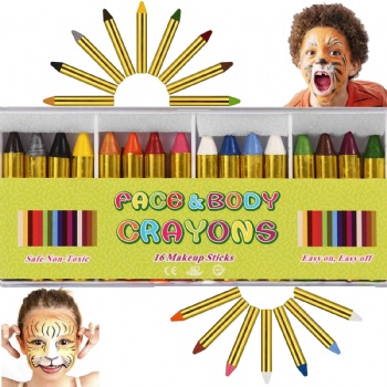 16 Color Non-toxic Makeup Face Painting kit Crayons for Kids Children Toddlers Party