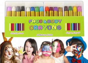 16 Color Non-toxic Makeup Face Painting kit Crayons for Kids Children Toddlers Party