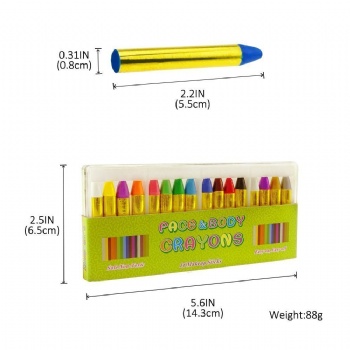 Face Painting Crayons Kit for Children's Party Face Paint Pens Face Paint and Body Crayons