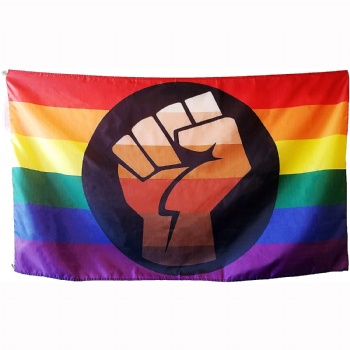 3x5ft Black Lives Matter Rainbow Pride Flag