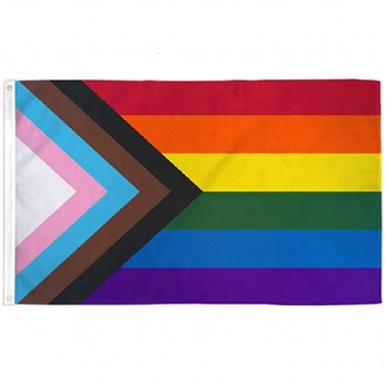 3x5ft Polyester Big Rainbow Lesbian Lgbt Gay Pride Flag