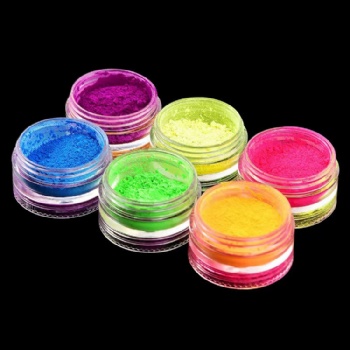 6 Color UV Fluorescent Face Paint Powder With 6 Brushes